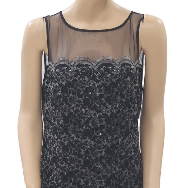 Kimchi Blue Urban Outfitters Metallic Mesh Mini Dress S