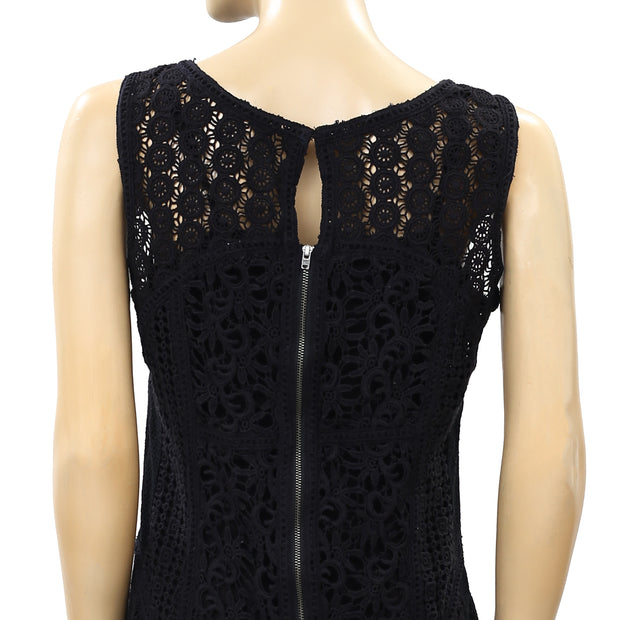 Yoana Baraschi Anthropologie Crochet Lace Mini Dress S