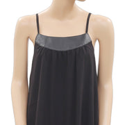 Mbym Fangirl Black Slip Mini Tunic Dress S