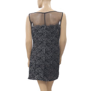 Kimchi Blue Urban Outfitters Metallic Mesh Mini Dress S