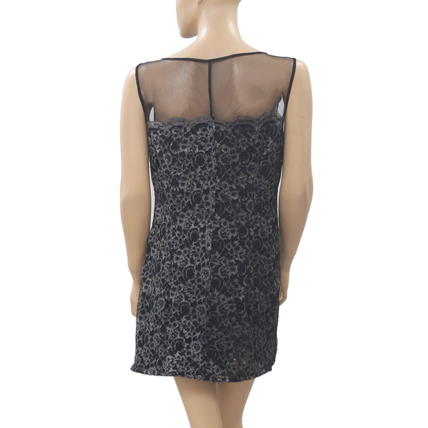 Kimchi Blue Urban Outfitters Metallic Mesh Mini Dress S