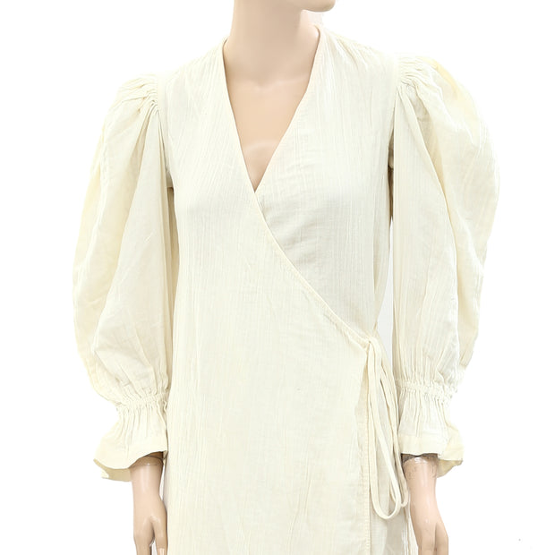 RHODE RESORT Emi Wrap Midi Dress XS