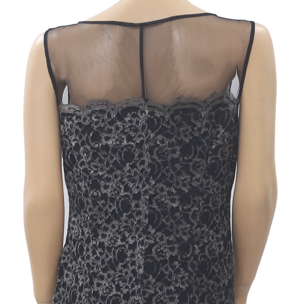 Kimchi Blue Urban Outfitters Metallic Mesh Mini Dress S