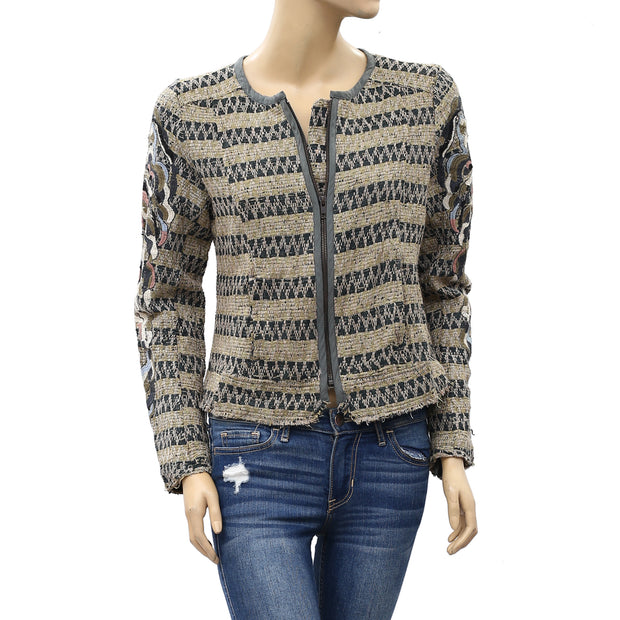IRO Knitted Jacket Crop Top XS
