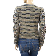 IRO Knitted Jacket Crop Top XS