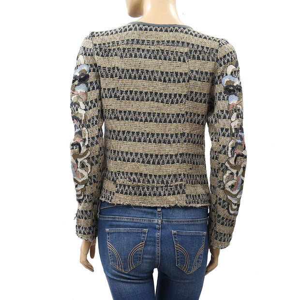 IRO Knitted Jacket Crop Top XS