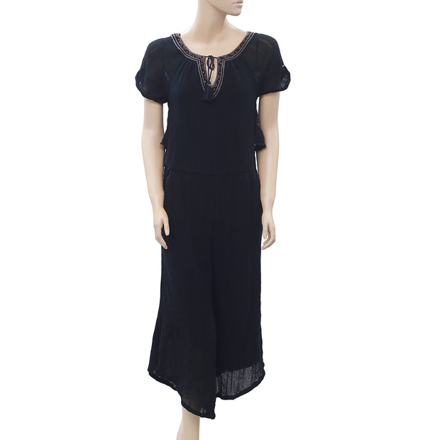 Free People Embroidered Jumpsuit XS