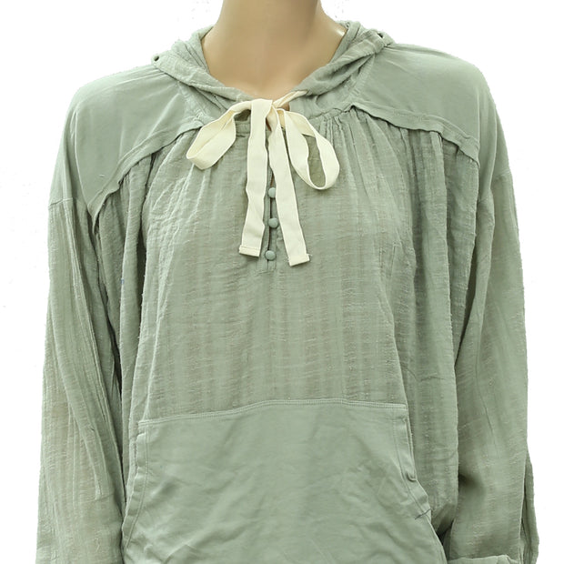 Out From Under Urban Outfitters Helena Gauze Hoodie Top S