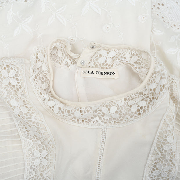 Ulla Johnson Eyelet Embroidered Mini Dress S