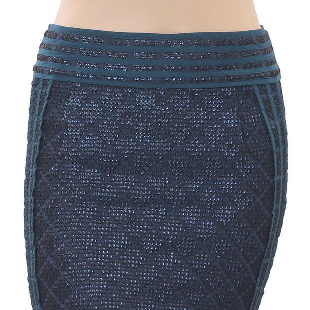 Hoss Intropia Anthropologie Falda Sequin Mini Skirt  S
