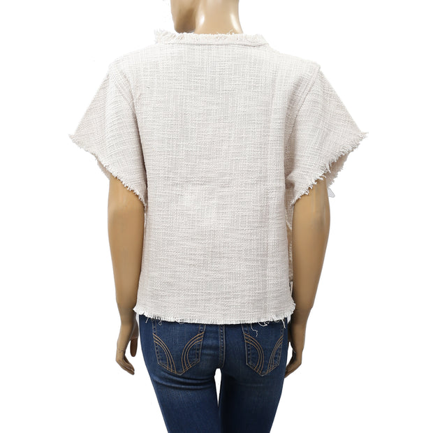 IRO Dorothy Tweed Blouse Top