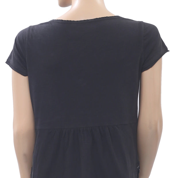 Odd Molly Anthropologie 刺绣衬衫上衣 S-1