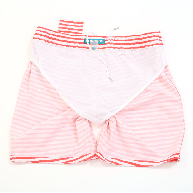 Bonobos Riviera Recycled Swim Trunks Striped Print Shorts M
