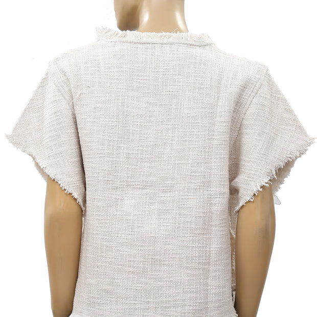 IRO Dorothy Tweed Blouse Top