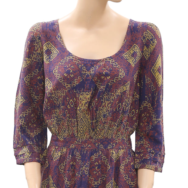 Ecote Urban Outfitters Mixed Media Soft Woven Tunic Dress M