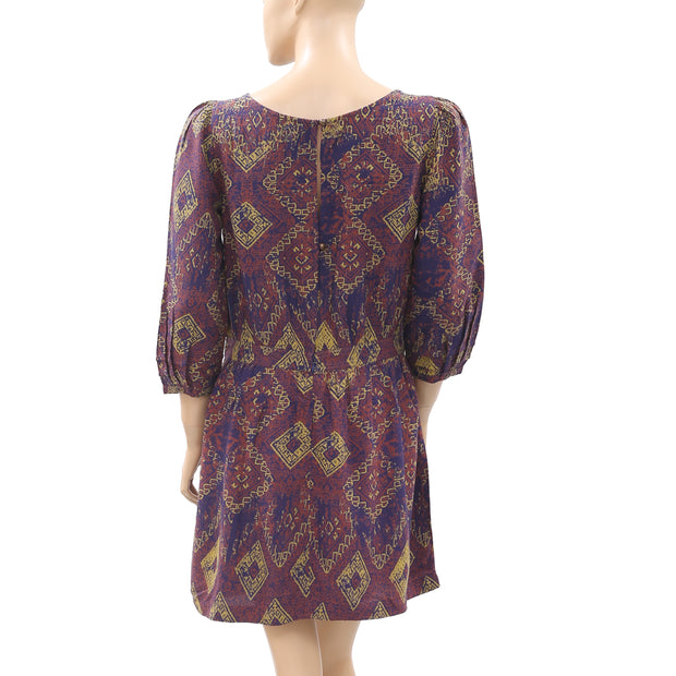 Ecote Urban Outfitters Mixed Media Soft Woven Tunic Dress M
