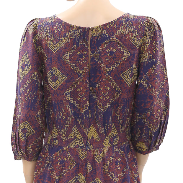Ecote Urban Outfitters Mixed Media Soft Woven Tunic Dress M