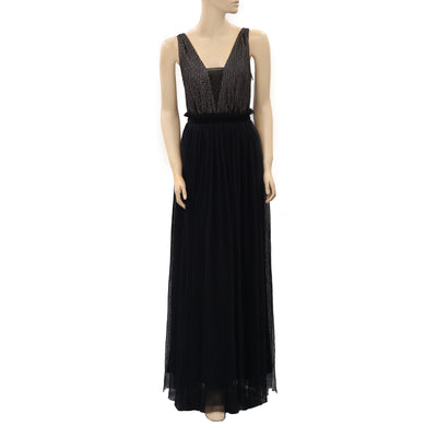 Free People Sequin Embellished Maxi Gown Dress