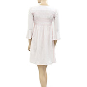 Odd Molly Anthropologie Sequin Embellished Smocked Mini Dress XS 0