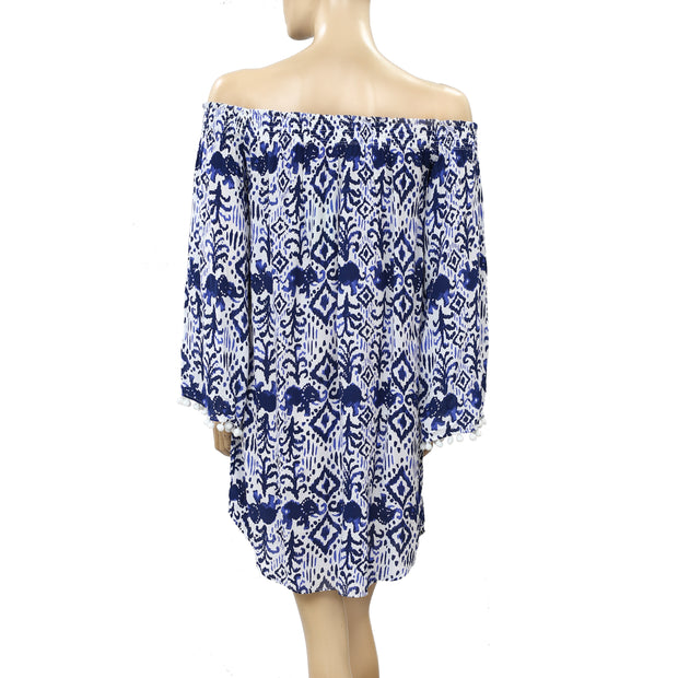 Lilly Pulitzer Nita Off The Shoulder Cover-up Mini Dress XXS