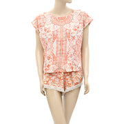 Anthropologie Two-Piece Knit Top & Short Set