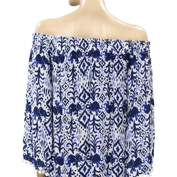 Lilly Pulitzer Nita Off The Shoulder Cover-up Mini Dress XXS