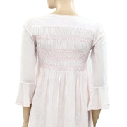 Odd Molly Anthropologie Sequin Embellished Smocked Mini Dress XS 0