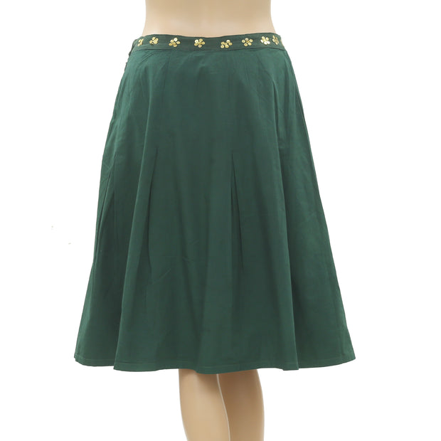Almatrichi Sequin Embellished Embroidered Skirt S