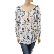 Kimchi Blue Urban Outfitters Floral Printed Blouse Top M