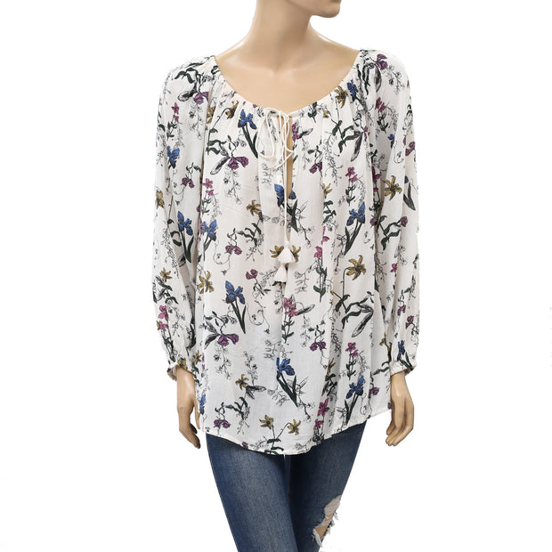 Kimchi Blue Urban Outfitters Floral Printed Blouse Top M