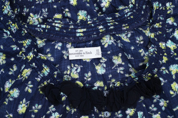 Abercrombie &amp; Fitch 花卉印花衬衫上衣 XS