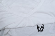 Zadig & Voltaire Wassa Holes Stamp Skull T-Shirt Top