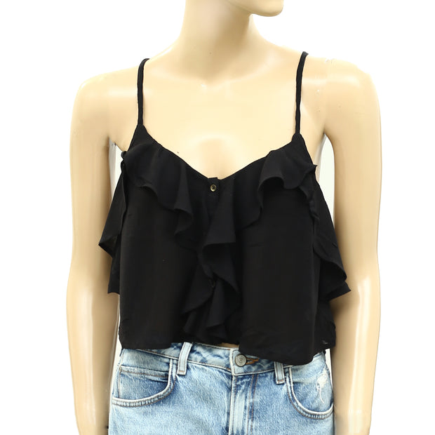 Kimchi Blue Ruffle Criss Cross Top