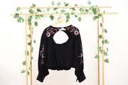 Free People Lita 花卉刺绣衬衫上衣