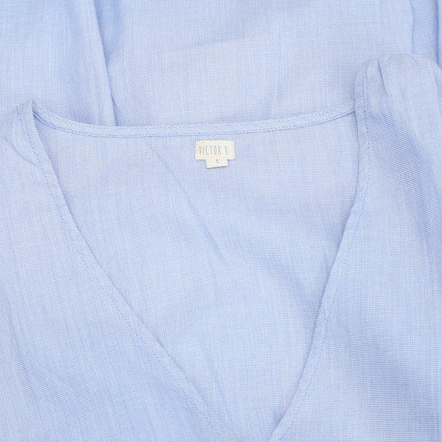 Victor B Solid Blue Mini Dress S-1