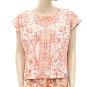 Anthropologie Two-Piece Knit Top & Short Set
