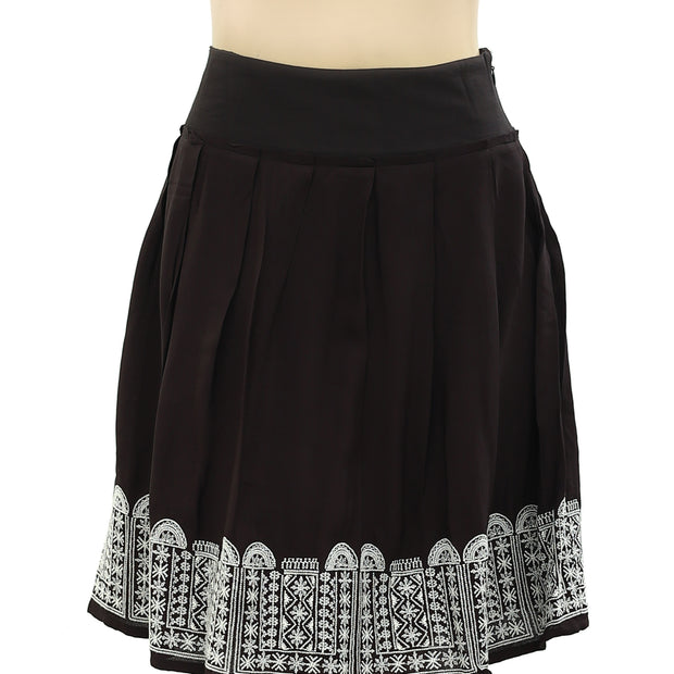 Monsoon Embroidered Mini Skirt M