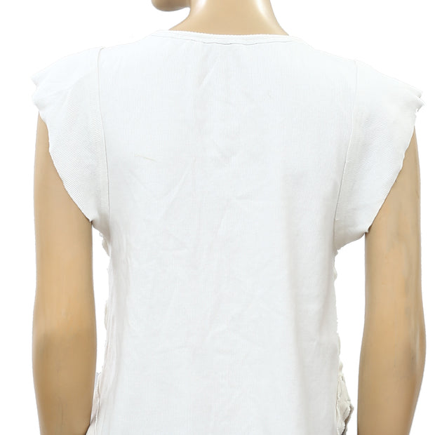 Free People 刺绣衬衫上衣 S