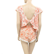Anthropologie Two-Piece Knit Top & Short Set