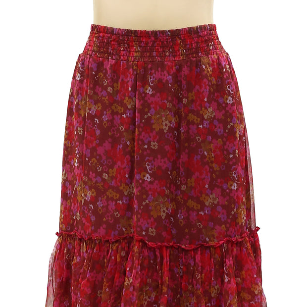 Odd Molly Anthropologie Claudette Midi Skirt