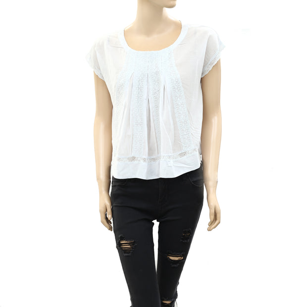 Bon Mercerie Lace Blouse Top M-38
