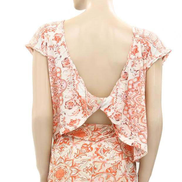 Anthropologie Two-Piece Knit Top & Short Set