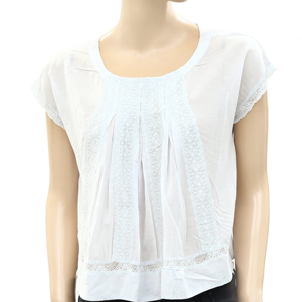 Bon Mercerie Lace Blouse Top M-38