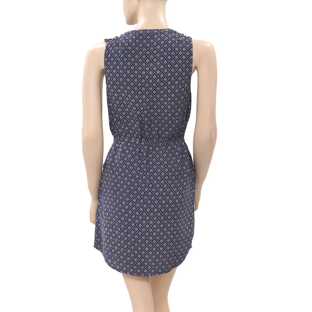 Lucky Brand Block Printed Tunic Mini Dress XS