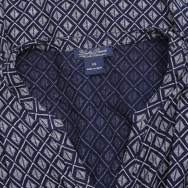 Lucky Brand Block Printed Tunic Mini Dress XS