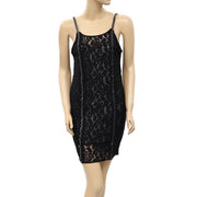 All Saints Asha Chain Black Mini Dress XS