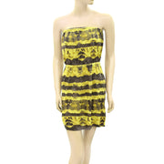 Ecote Urban Outfitters Strapless Knit Dye Effect Mini Dress