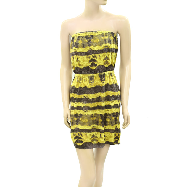 Ecote Urban Outfitters Strapless Knit Dye Effect Mini Dress