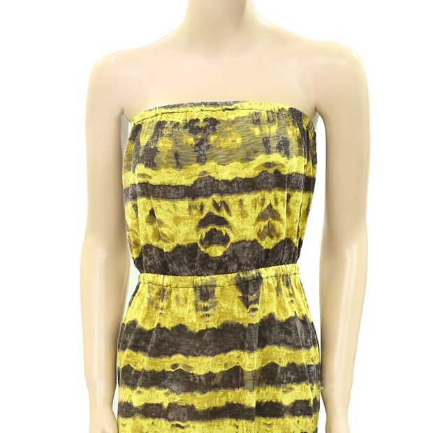 Ecote Urban Outfitters Strapless Knit Dye Effect Mini Dress