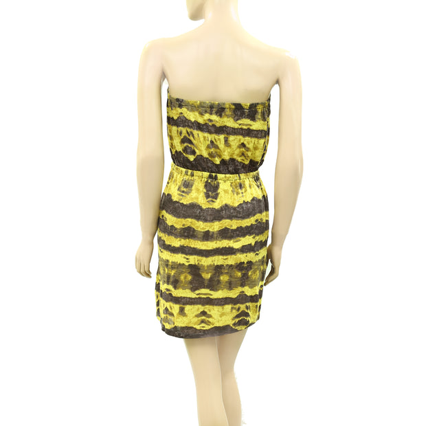 Ecote Urban Outfitters Strapless Knit Dye Effect Mini Dress